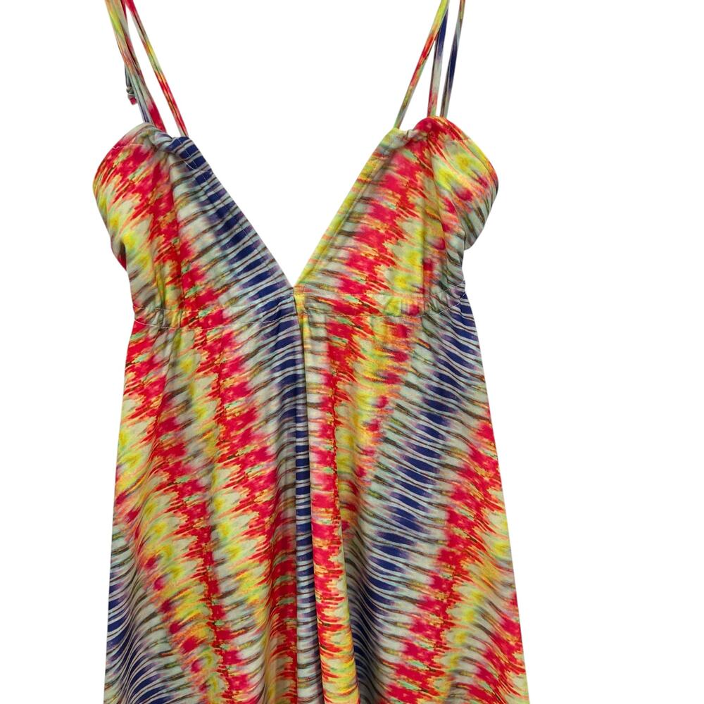 PilyQ Girls Rion Dress Swimsuit Cover-Up Colorful Stripe Tie Dye Size Small - Picture 3 of 15